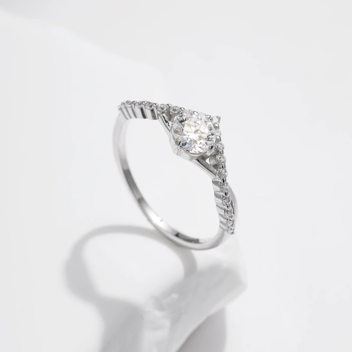 Crown Moissanite Ring