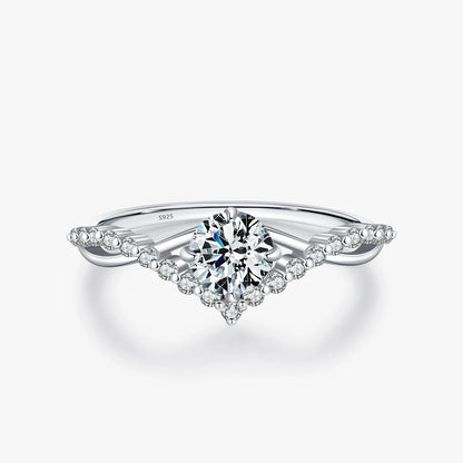 Crown Moissanite Ring