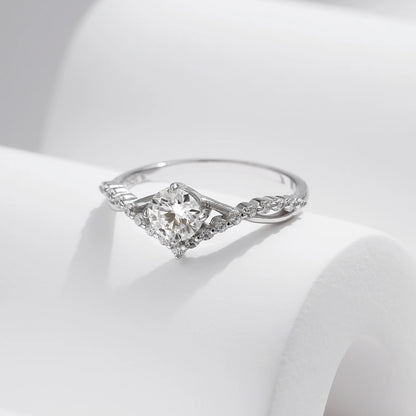 Crown Moissanite Ring